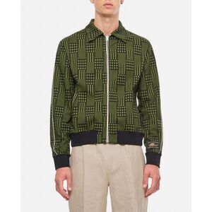 MARNI Mens Sweater Size 48 Green Zip Up Cardigan Sweatshirt Logo Jacquard $1450